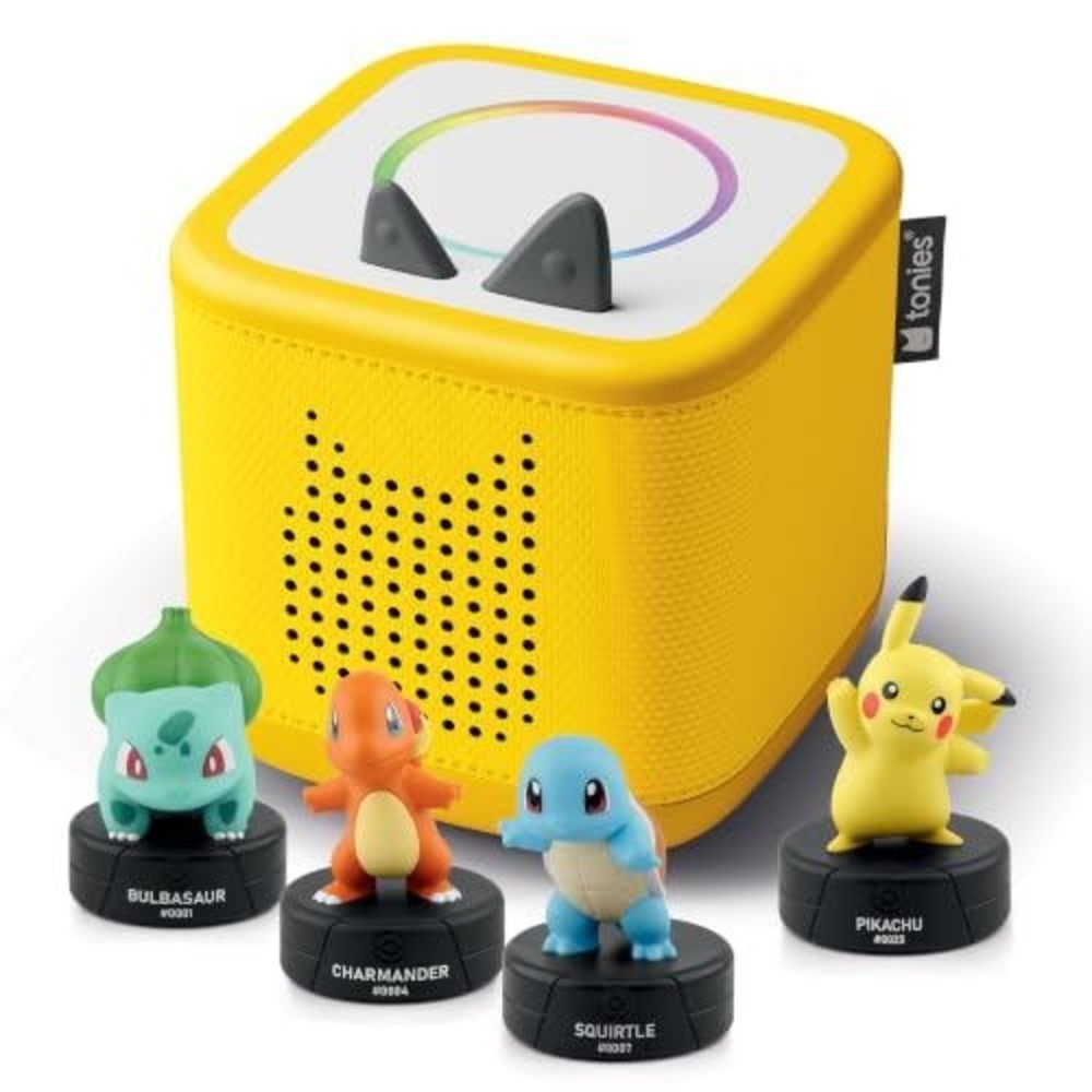 tonies Toniebox 2 Pokemon Bundle Kids Audio Player Pikachu All 4 Characters NEW